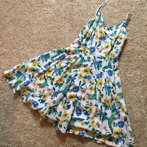 Printed Fit & Flair Cami Dress